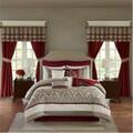 Madison Park Essentials Madison Park 24 Pieces Red Jelena Comforter Set, King, 24PK MPE10-233